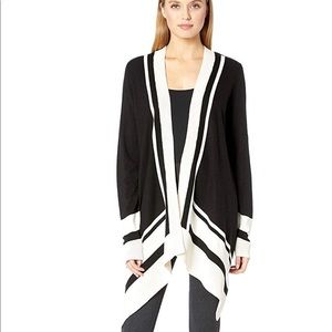 Anne Klein black/ivory sweater NWT size L